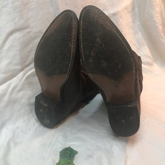 Brown slouch cowgirl boots, Size 8D, Only $35 - Picture 3 of 4